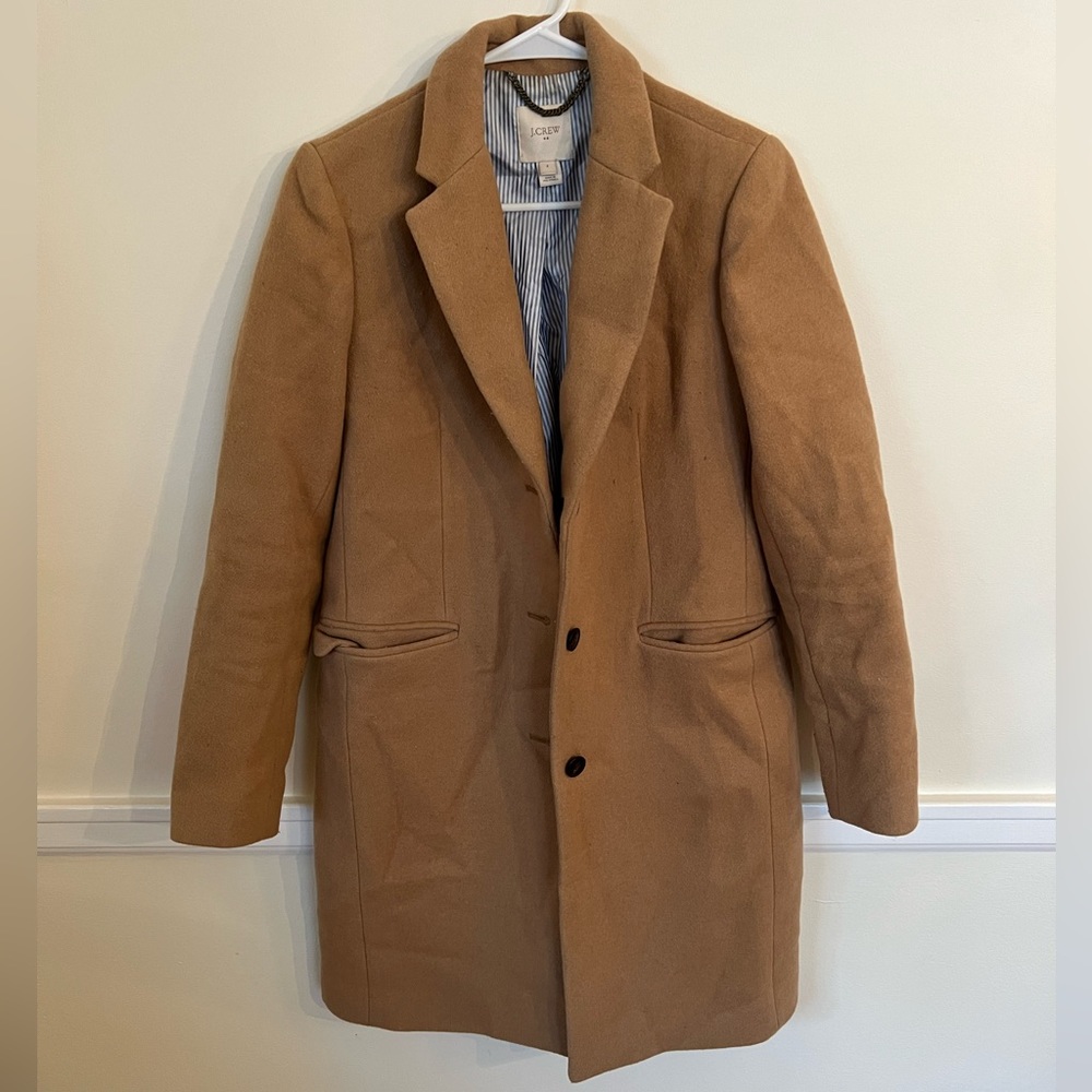 J Crew Camel Peacoat